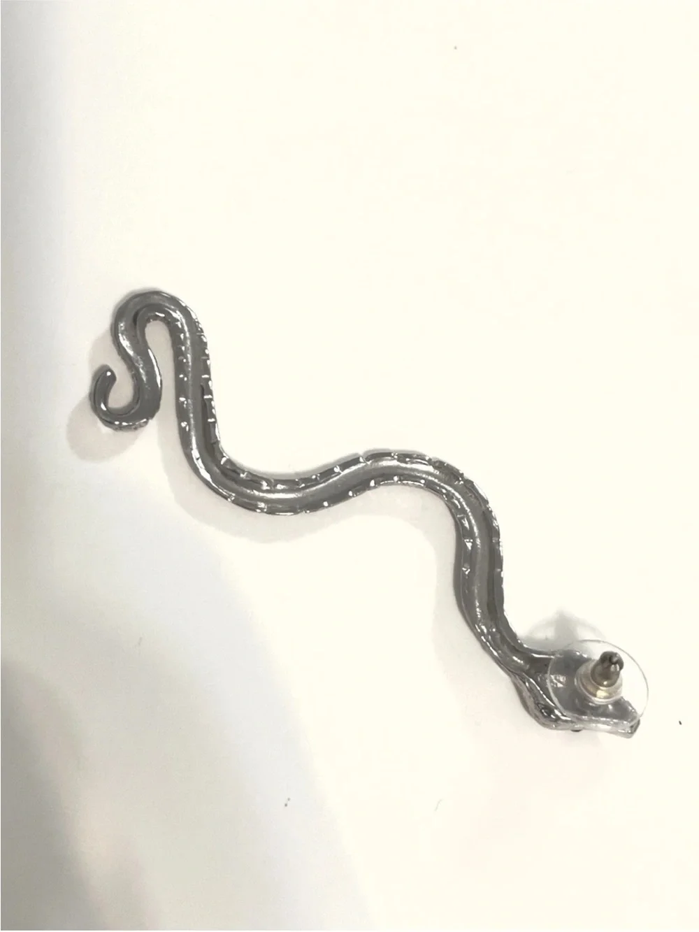 silver winding SNAKE serpent Pin Brooch